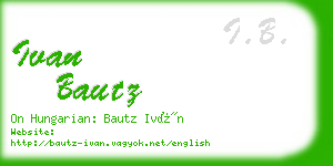 ivan bautz business card